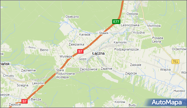 mapa Jęgrzna, Jęgrzna na mapie Targeo