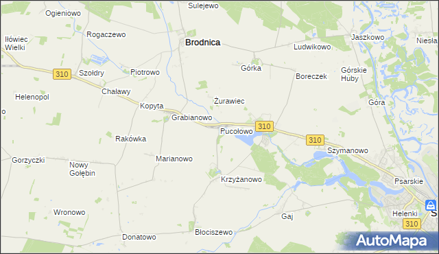 mapa Pucołowo, Pucołowo na mapie Targeo