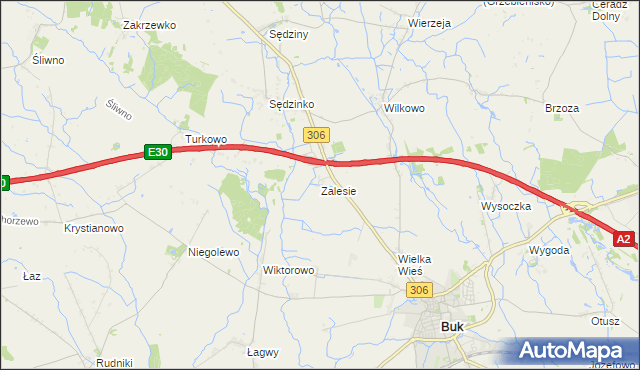 mapa Zalesie gmina Duszniki, Zalesie gmina Duszniki na mapie Targeo