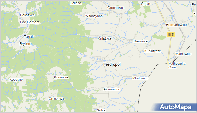 mapa Kormanice, Kormanice na mapie Targeo