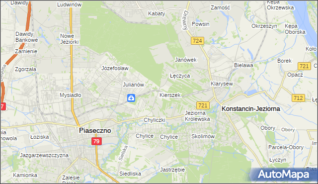 mapa Kierszek, Kierszek na mapie Targeo