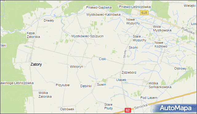 mapa Ciski, Ciski na mapie Targeo