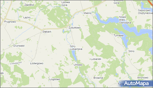 mapa Lubian, Lubian na mapie Targeo