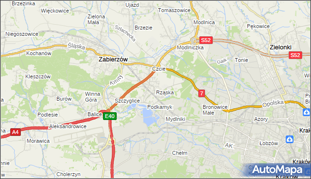 mapa Rząska, Rząska na mapie Targeo