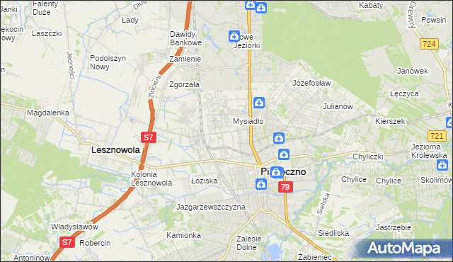 mapa Nowa Iwiczna, Nowa Iwiczna na mapie Targeo