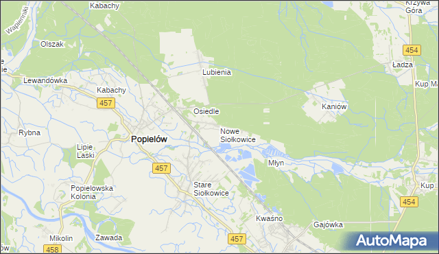 mapa Nowe Siołkowice, Nowe Siołkowice na mapie Targeo