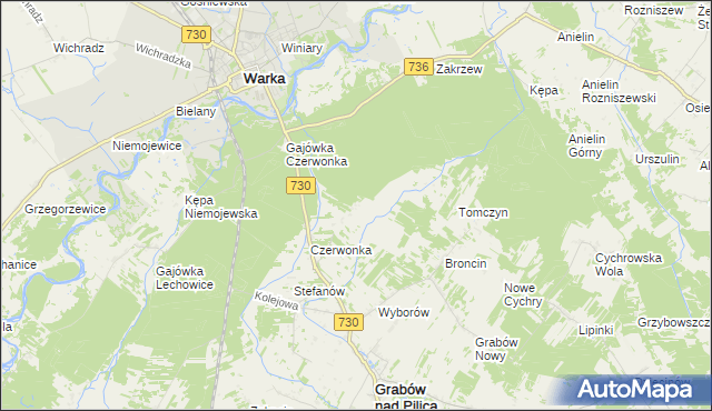 mapa Grabów Zaleśny, Grabów Zaleśny na mapie Targeo