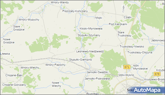 mapa Stypułki-Borki, Stypułki-Borki na mapie Targeo