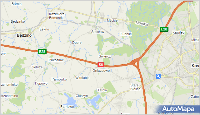 mapa Starki, Starki na mapie Targeo