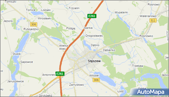 mapa Krąplewo, Krąplewo na mapie Targeo