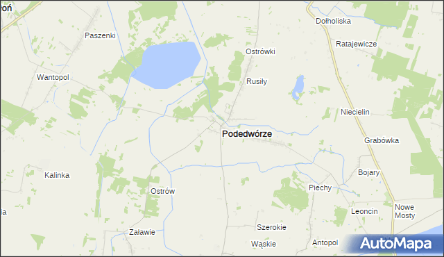 mapa Podedwórze, Podedwórze na mapie Targeo