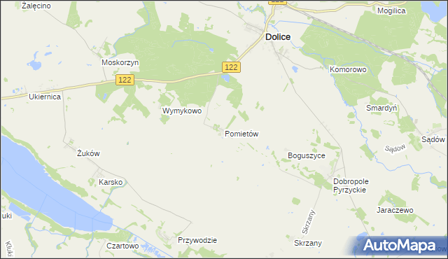 mapa Pomietów, Pomietów na mapie Targeo