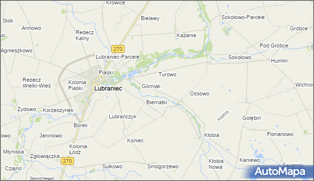 mapa Siarczyce, Siarczyce na mapie Targeo