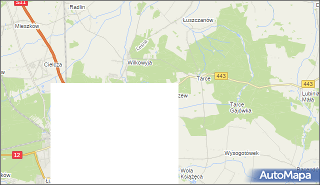 mapa Bachorzew, Bachorzew na mapie Targeo