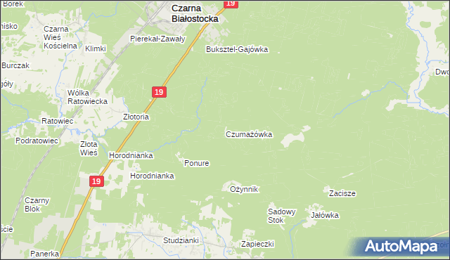mapa Czumażówka, Czumażówka na mapie Targeo