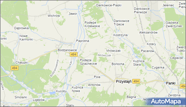 mapa Michalinów, Michalinów na mapie Targeo