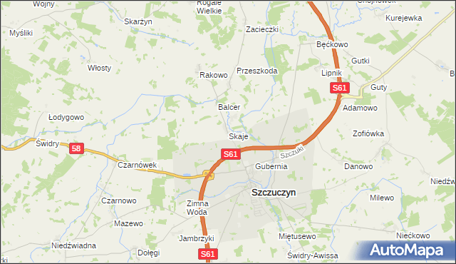 mapa Skaje, Skaje na mapie Targeo