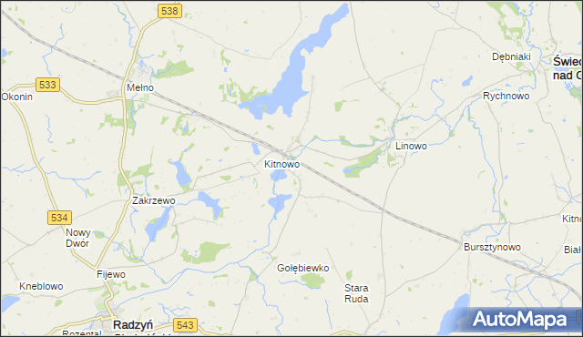 mapa Boguszewo gmina Gruta, Boguszewo gmina Gruta na mapie Targeo
