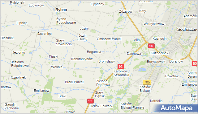 mapa Erminów, Erminów na mapie Targeo