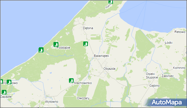 mapa Bałamątek, Bałamątek na mapie Targeo
