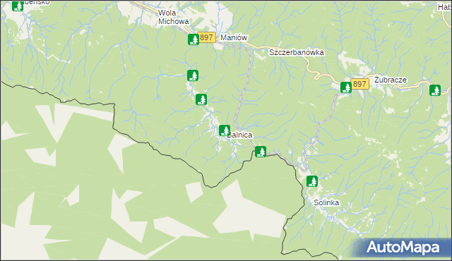 mapa Balnica, Balnica na mapie Targeo