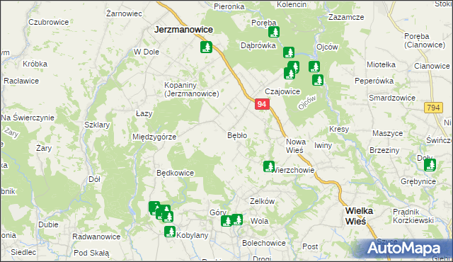 mapa Bębło, Bębło na mapie Targeo