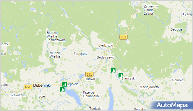 mapa Będziszewo, Będziszewo na mapie Targeo