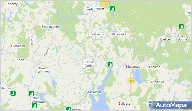 mapa Bolegorzyn, Bolegorzyn na mapie Targeo