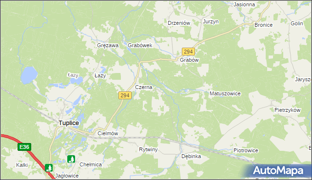 mapa Chlebice, Chlebice na mapie Targeo