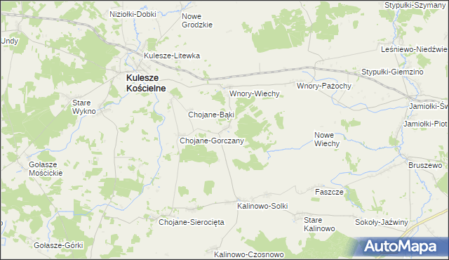 mapa Chojane-Piecki, Chojane-Piecki na mapie Targeo