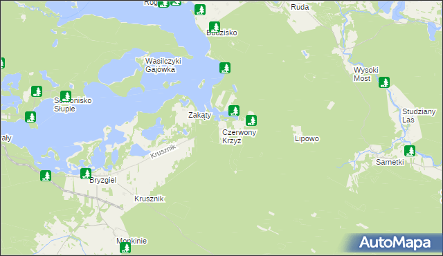 mapa Czerwony Krzyż, Czerwony Krzyż na mapie Targeo