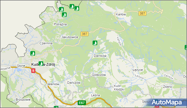 mapa Darnków, Darnków na mapie Targeo