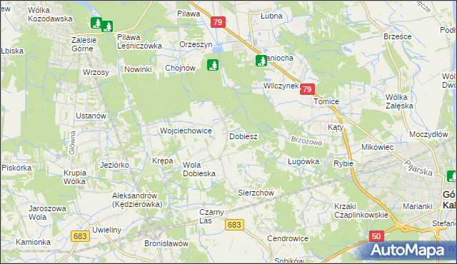 mapa Dobiesz, Dobiesz na mapie Targeo