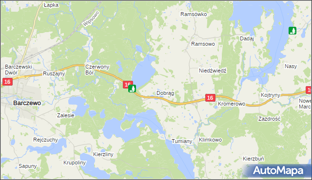 mapa Dobrąg, Dobrąg na mapie Targeo
