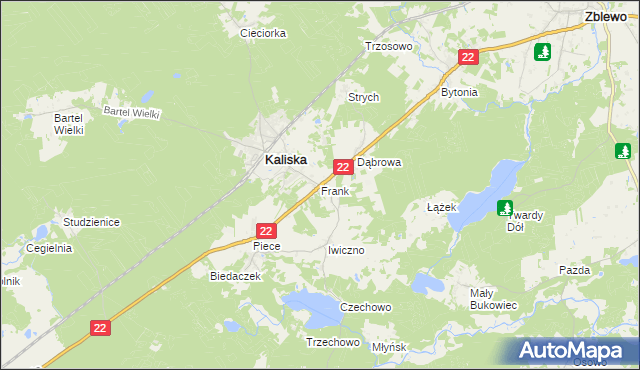 mapa Frank, Frank na mapie Targeo