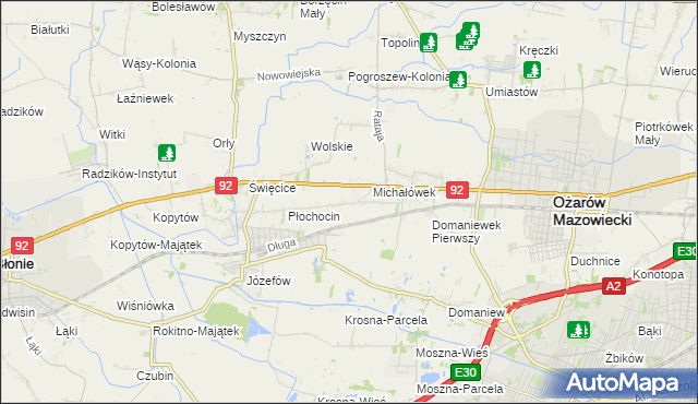 mapa Gołaszew, Gołaszew na mapie Targeo