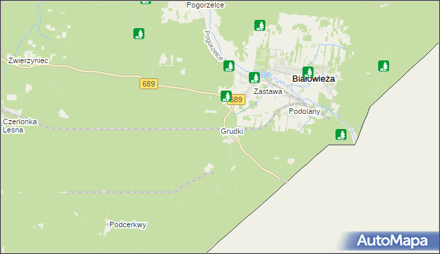 mapa Grudki, Grudki na mapie Targeo