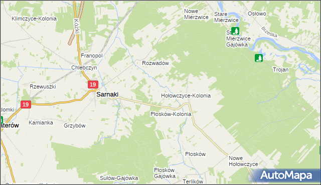 mapa Hołowczyce-Kolonia, Hołowczyce-Kolonia na mapie Targeo