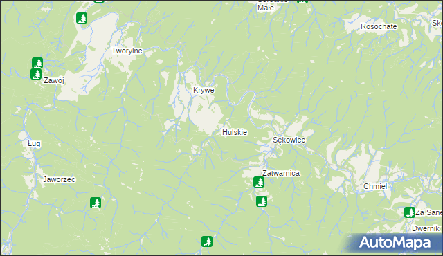 mapa Hulskie, Hulskie na mapie Targeo