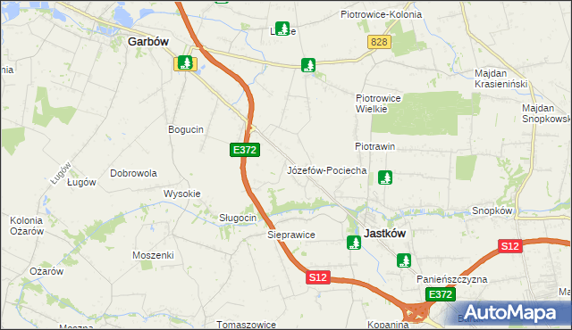mapa Józefów-Pociecha, Józefów-Pociecha na mapie Targeo