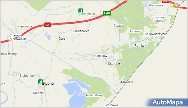 mapa Kalników, Kalników na mapie Targeo