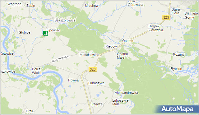 mapa Kietlów, Kietlów na mapie Targeo