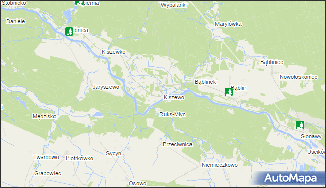mapa Kiszewo, Kiszewo na mapie Targeo
