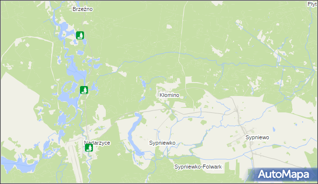 mapa Kłomino, Kłomino na mapie Targeo