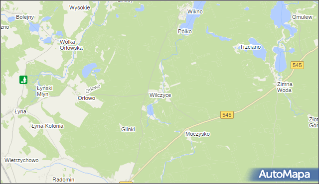 mapa Koniuszyn, Koniuszyn na mapie Targeo