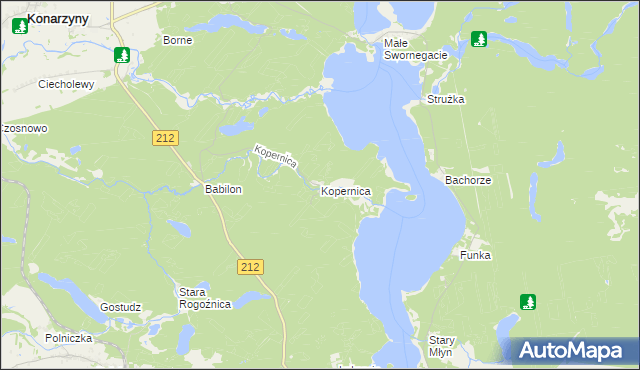 mapa Kopernica, Kopernica na mapie Targeo