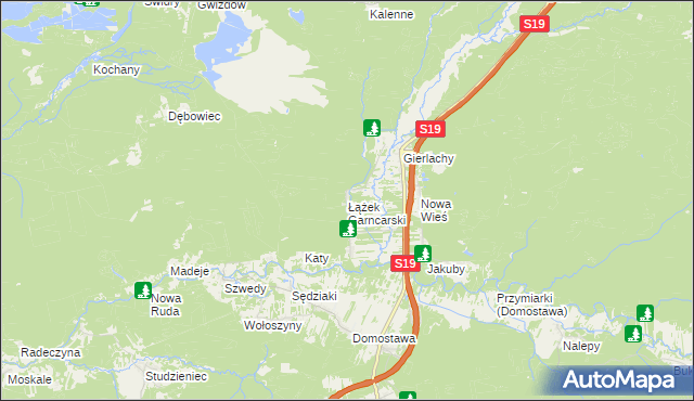 mapa Łążek Garncarski, Łążek Garncarski na mapie Targeo