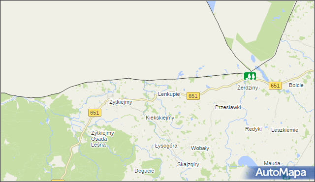 mapa Lenkupie, Lenkupie na mapie Targeo