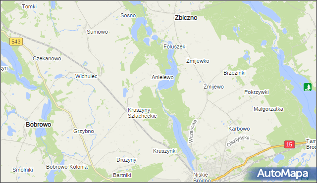 mapa Lisa Młyn, Lisa Młyn na mapie Targeo