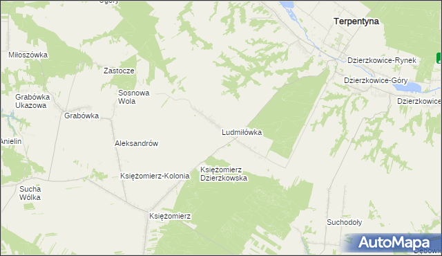mapa Ludmiłówka, Ludmiłówka na mapie Targeo